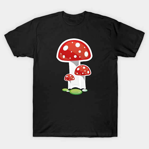 Mushroom vintage plante nature tree T-Shirt by KMLdesign